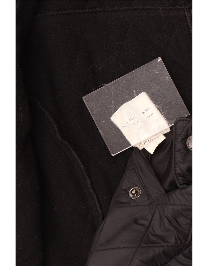 Barbour Quiltet jakke til kvinder UK 16 Stor sort polyamid