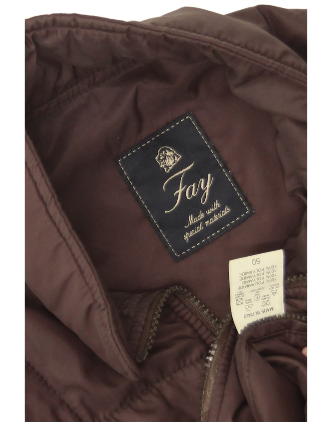 Fay Womens Padded Gilet IT 50 XL Brown Polyamide