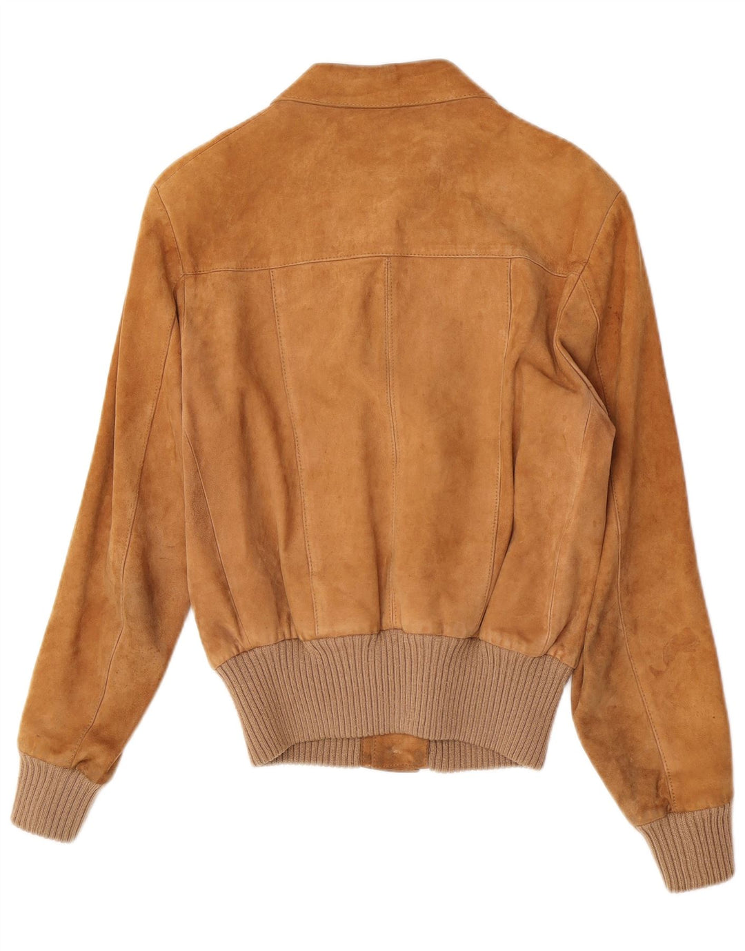 Vintage Herre Bomber Ruskindsjakke IT 48 Medium Beige
