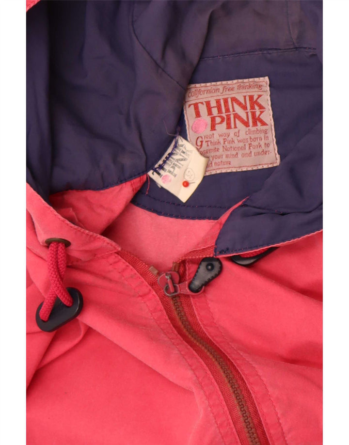 Think Pink Mens Hooded Rain Jacket IT 52 XL Polyamide