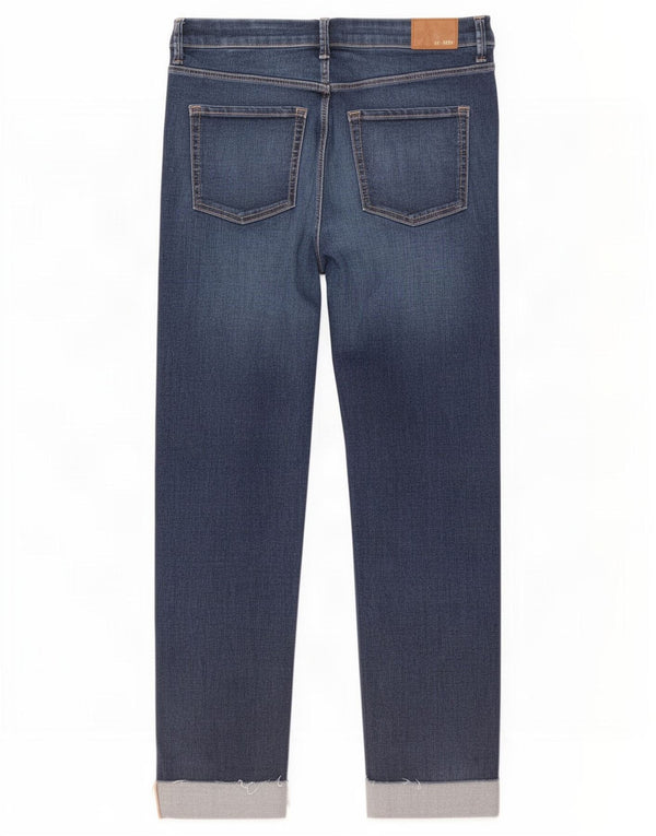 Женские укороченные джинсы-сигареты Marks & Spencer UK 14, большие W32 L26, синие