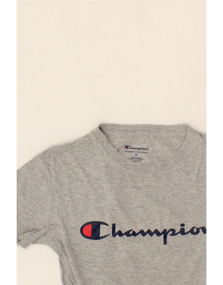 CHAMPION Boys Graphic T-Shirt Top 9-10 Years Medium  Grey Cotton Vintage Champion and Second-Hand Champion from Messina Hembry 