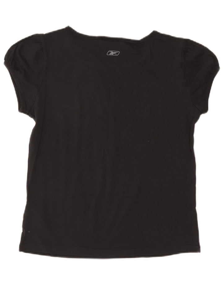 Reebok Womens T-Shirt Top UK 14 Large Grey Cotton