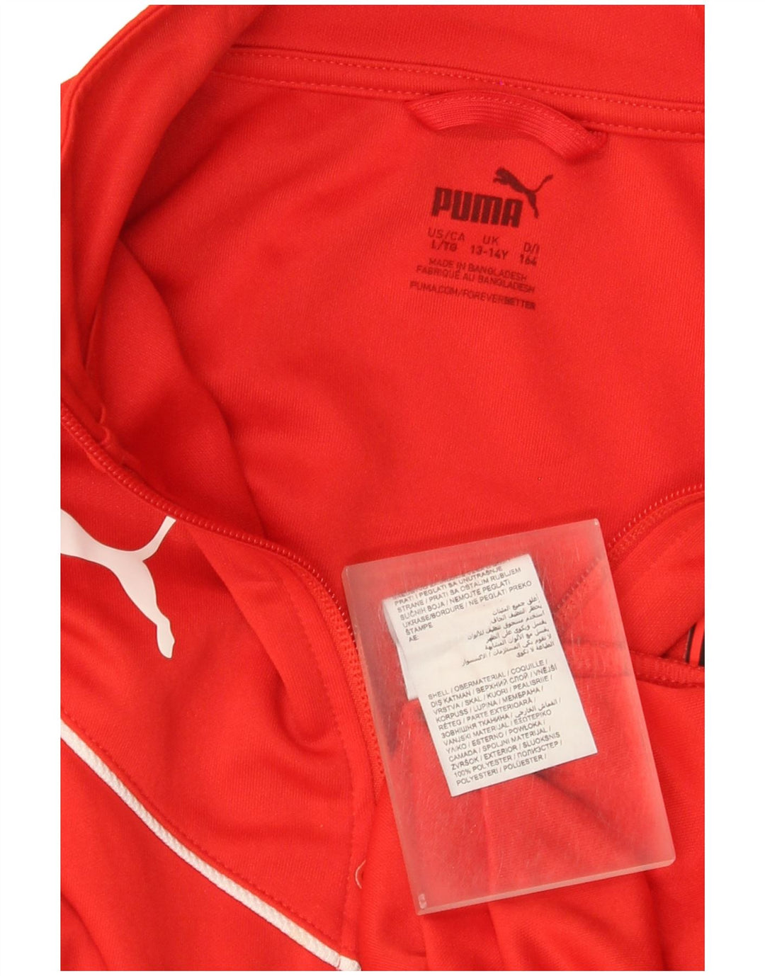 Puma Veste de Survêtement AC Milan Garçon 13-14 Ans Rouge Polyester