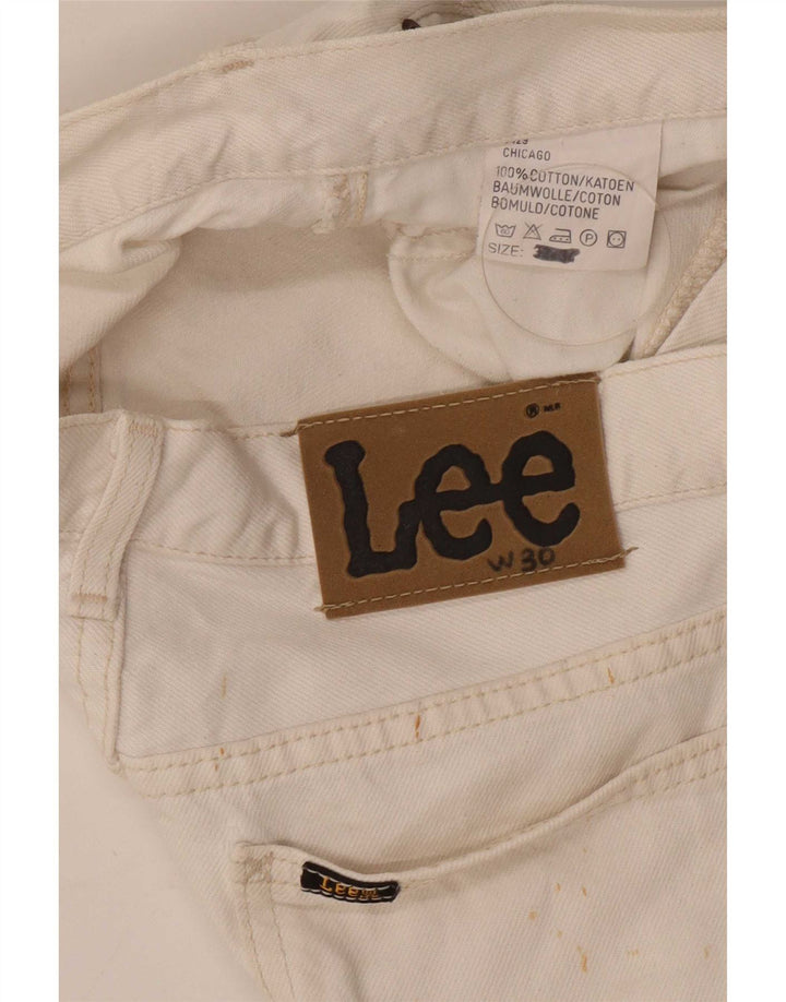 Lee Mens Straight Jeans W30 L31 Bijeli pamuk