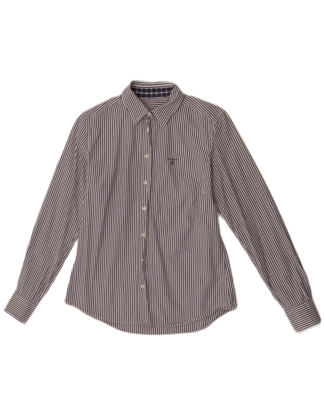 Cămașă pentru femei Gant UK 12 Medium Blue Pinstripe