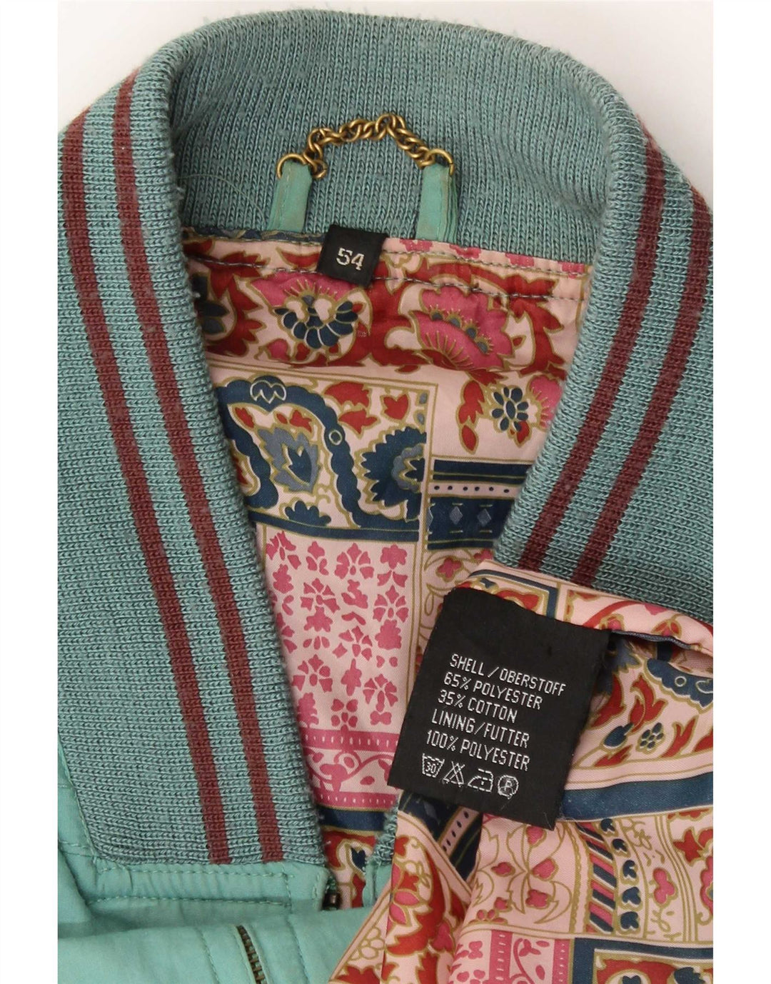 Bomber vintage pentru bărbați IT 54 2XL poliester cu dungi albastre