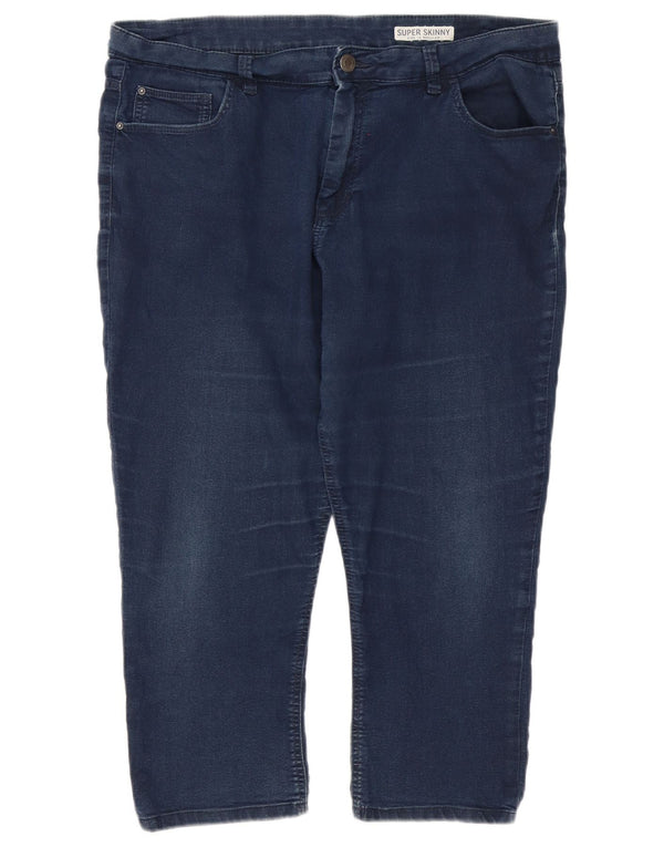 Marks & Spencer Dame Højtalje Skinny Jeans UK 16 Large W36 L21 Blå