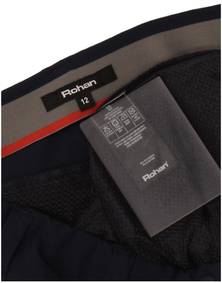 Pantaloncini chino da donna Rohan UK 12 Medium W32 Blu Navy Poliammide