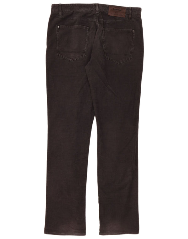 Timberland Herren Slim Cordhose W33 L34 Schwarze Baumwolle