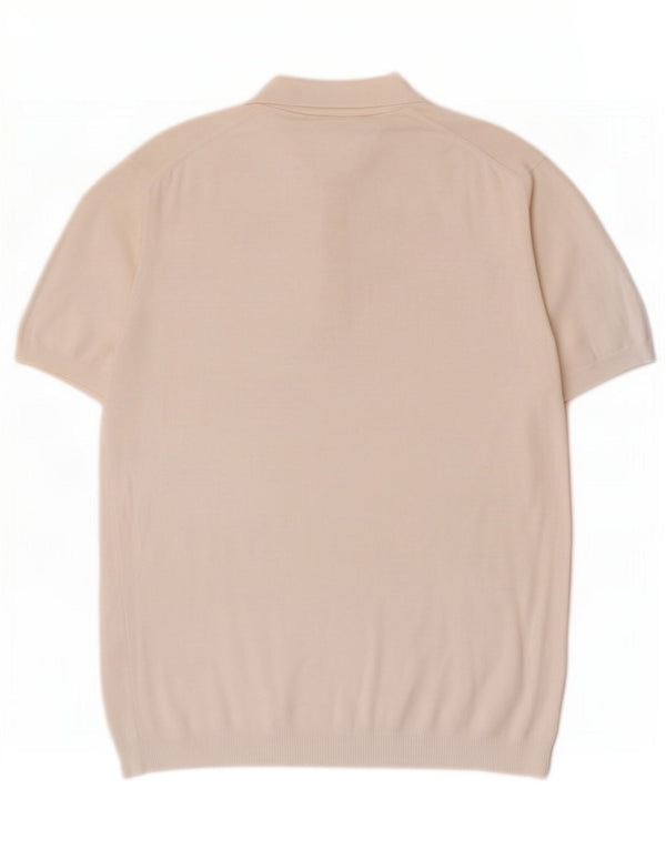 Conte of Florence Womens Polo Shirt UK 16 Large Off White
