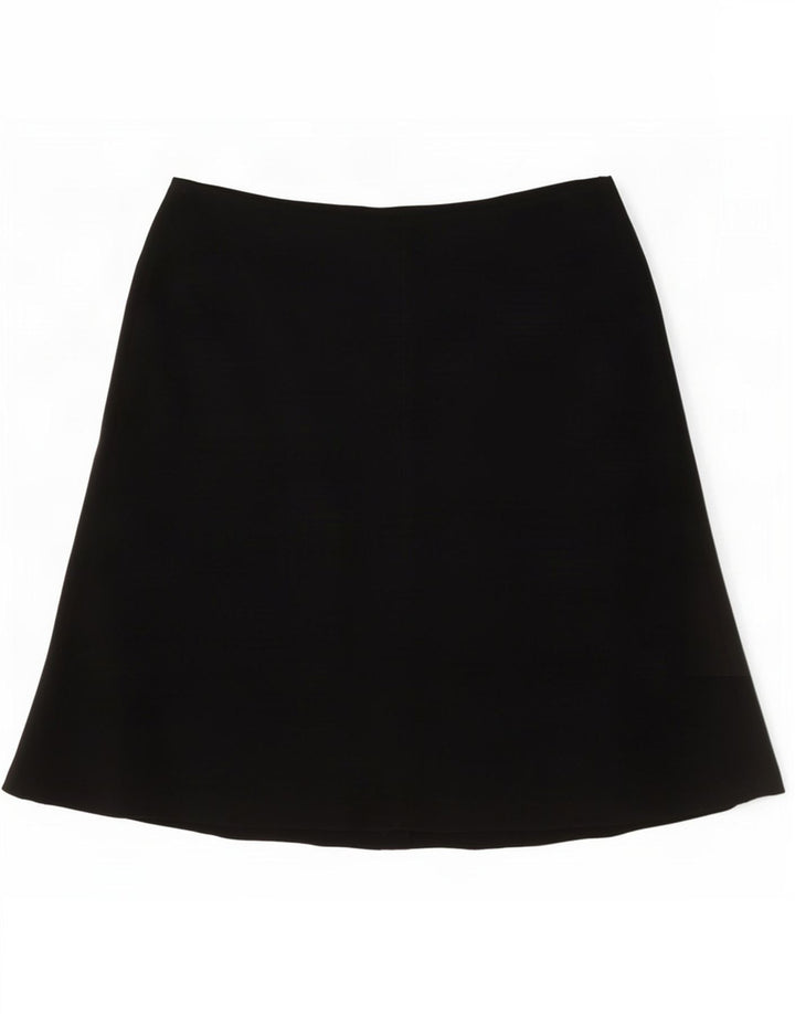 Marks & Spencer Damska spódnica w kształcie litery A UK 12 Medium W30 Czarny poliester