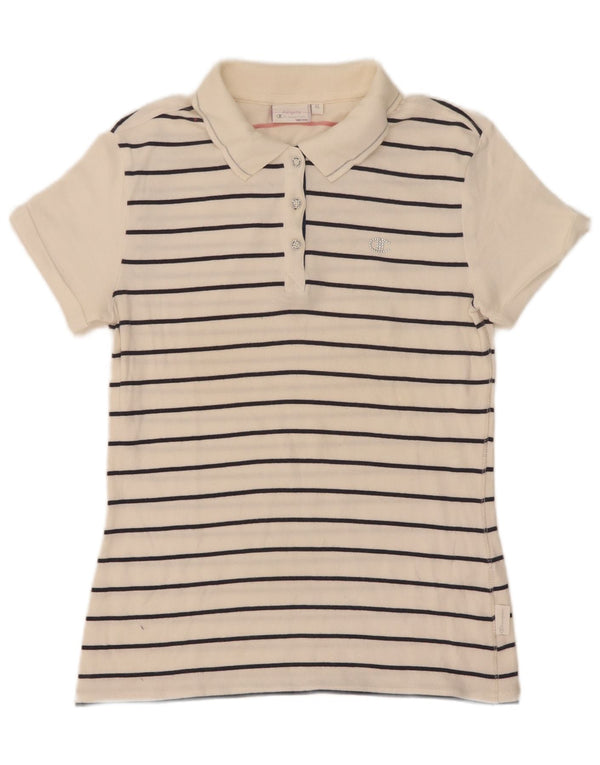 Polo Champion da ragazza Heritage Fit 13-14 anni XL a righe bianche