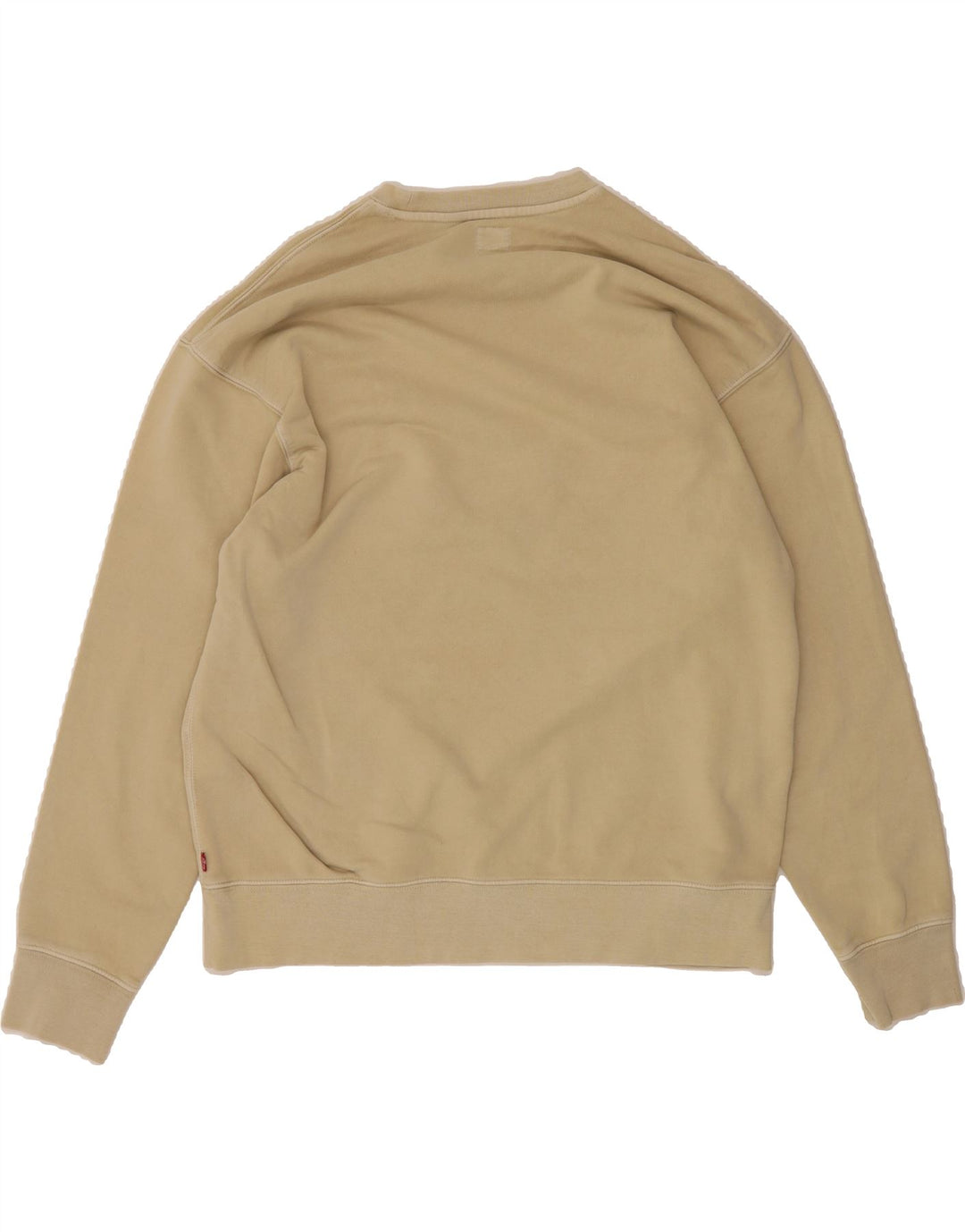LEVI'S Mens Relaxed Fit Sweatshirt Jumper Large Beige Cotton Vintage Levi's and Second-Hand Levi's from Messina Hembry 