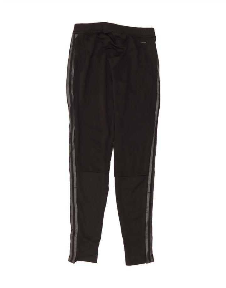 ADIDAS Womens Tracksuit Trousers UK 8/10 Small  Black Polyester Vintage Adidas and Second-Hand Adidas from Messina Hembry 