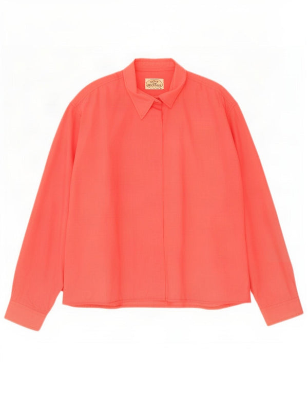Camisa vintage para mujer Reino Unido 18 XL Rojo