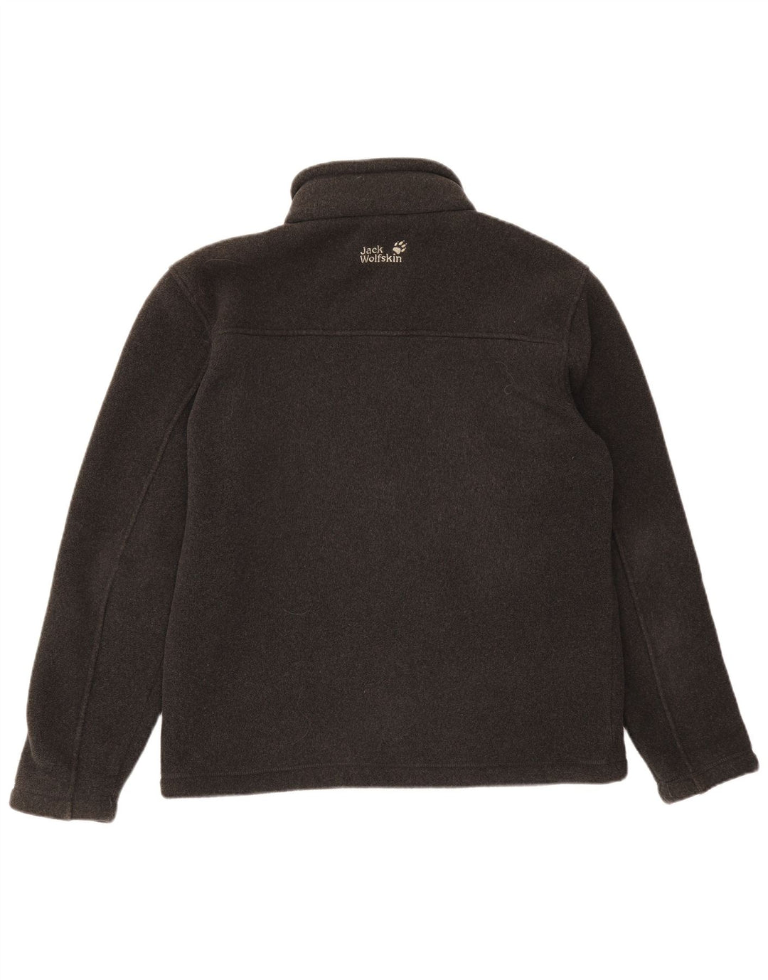 Jaqueta de lã masculina JACK WOLFSKIN Reino Unido 40/42 poliéster cinza grande