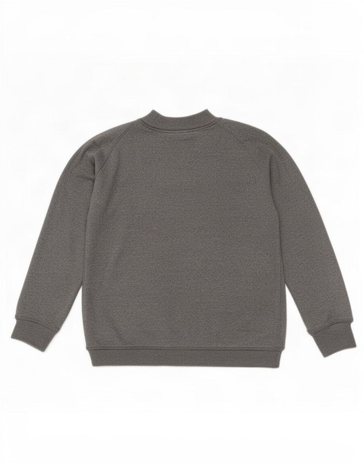 Zara Sweat-shirt surdimensionné graphique pour femme UK 10 Petit Gris
