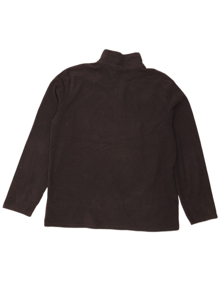 Mountain Warehouse Pull polaire à col zippé pour homme XL Noir Polyester