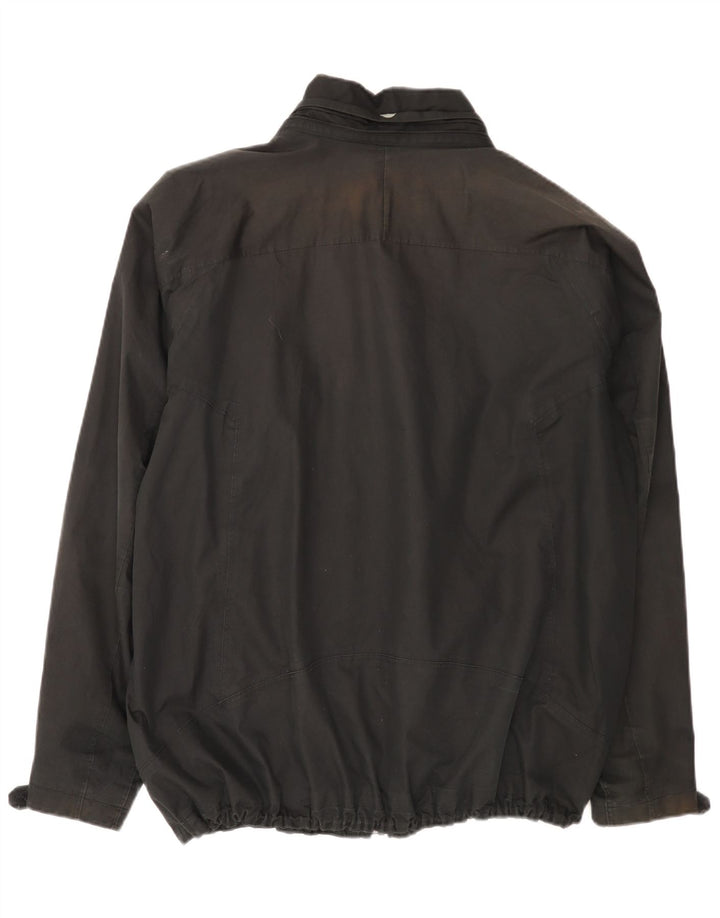 Timberland Mens Windbreaker Jacket UK 44 2XL Black Cotton