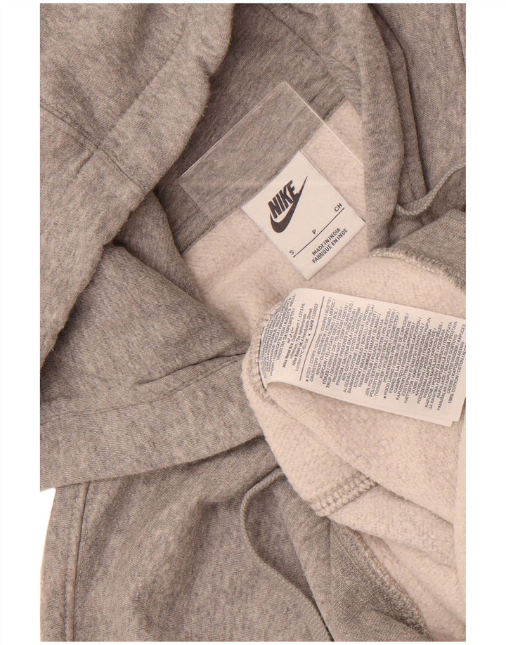 Nike Mens Hoodie Jumper Small Grey Cotton