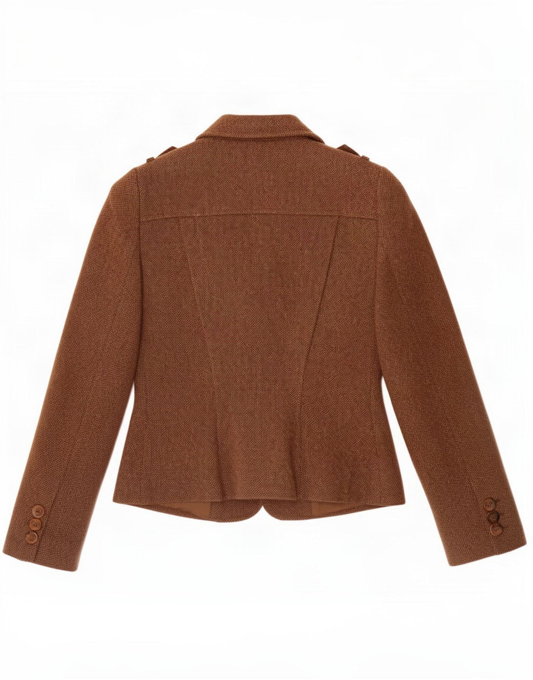 Luisa Spagnoli Jachetă pentru femei cu 3 nasturi IT 42 Medium Brown Flecked
