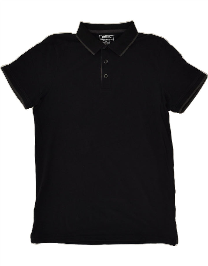 MOUNTAIN WAREHOUSE Polo para hombre pequeño de algodón negro