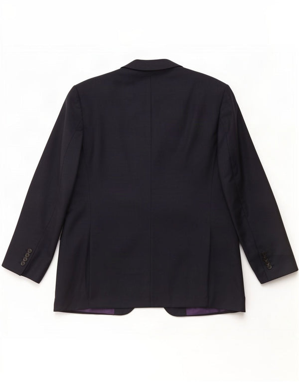 Marks & Spencer Chaqueta tipo blazer de 3 botones para hombre UK 44 XL Lana azul marino