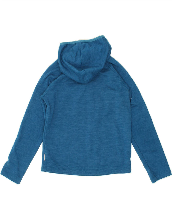TRESPASS Boys Zip Neck Hoodie Jumper 9-10 Years Blue Polyester Vintage Trespass and Second-Hand Trespass from Messina Hembry 