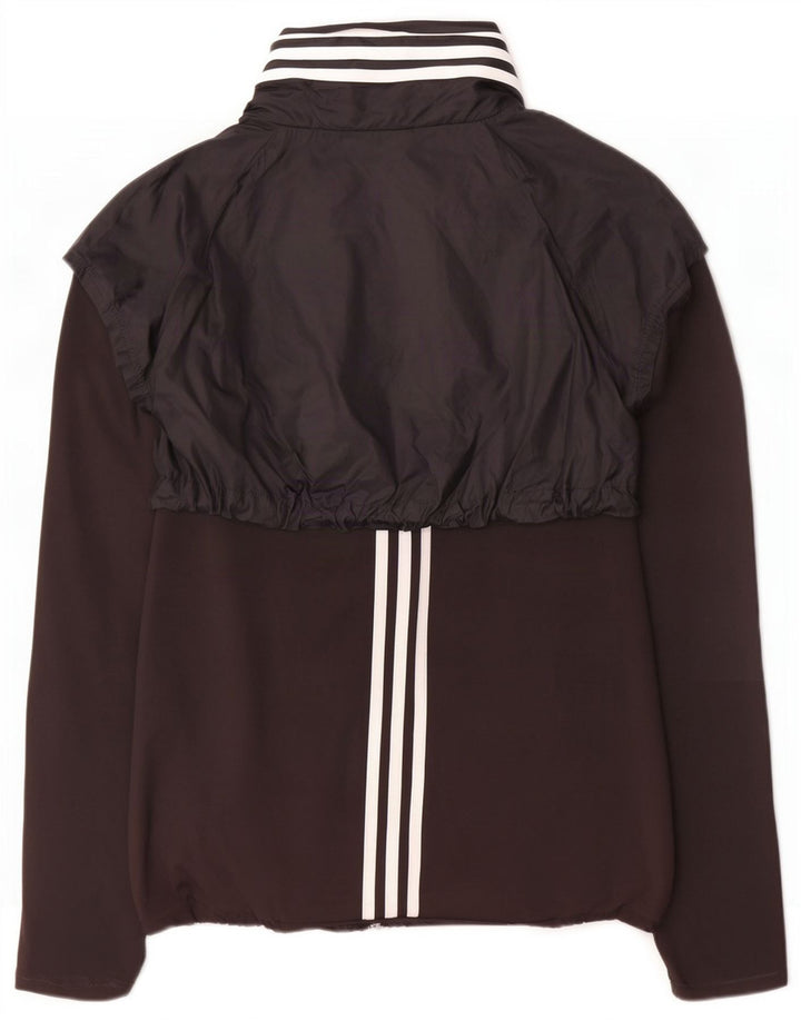 Giacca da tuta da donna Adidas Clima Proof UK 12/14 media nera