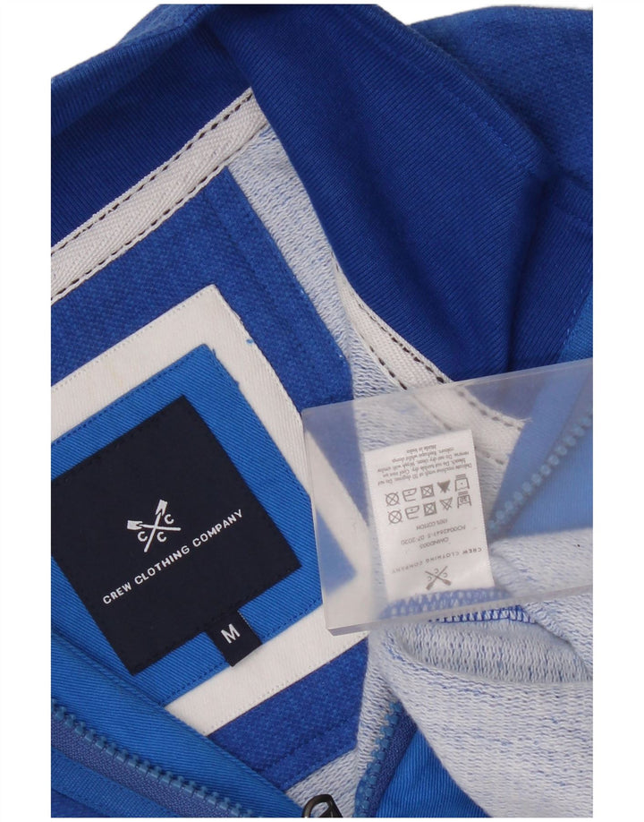Crew Clothing Mens Zip Neck Sweatshirt Jumper Medium Blue Cotton