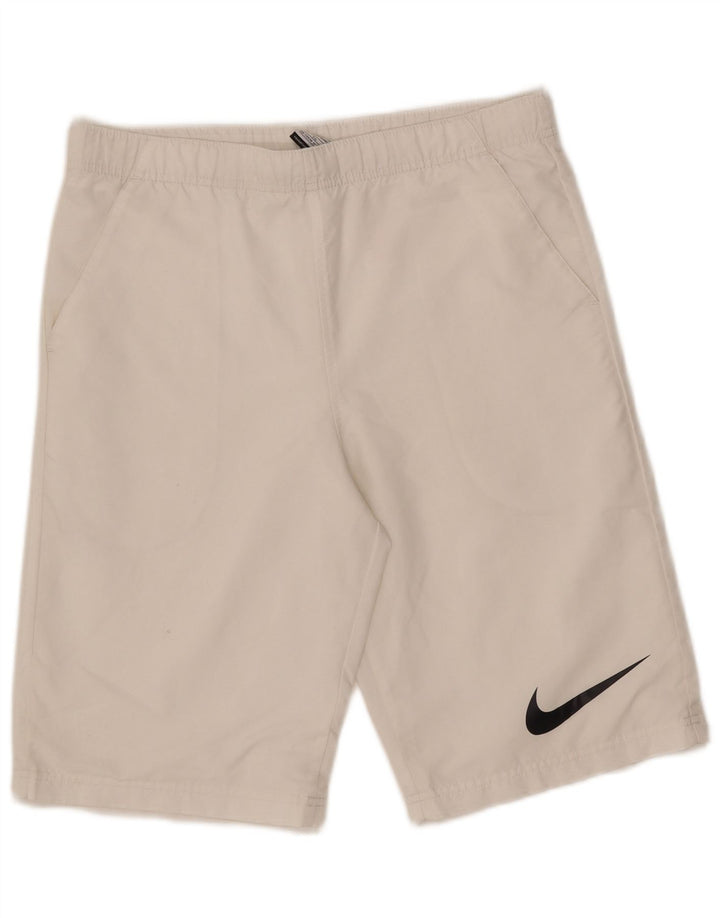 Nike Boys Sport Shorts 13-14 Years XL White Polyester