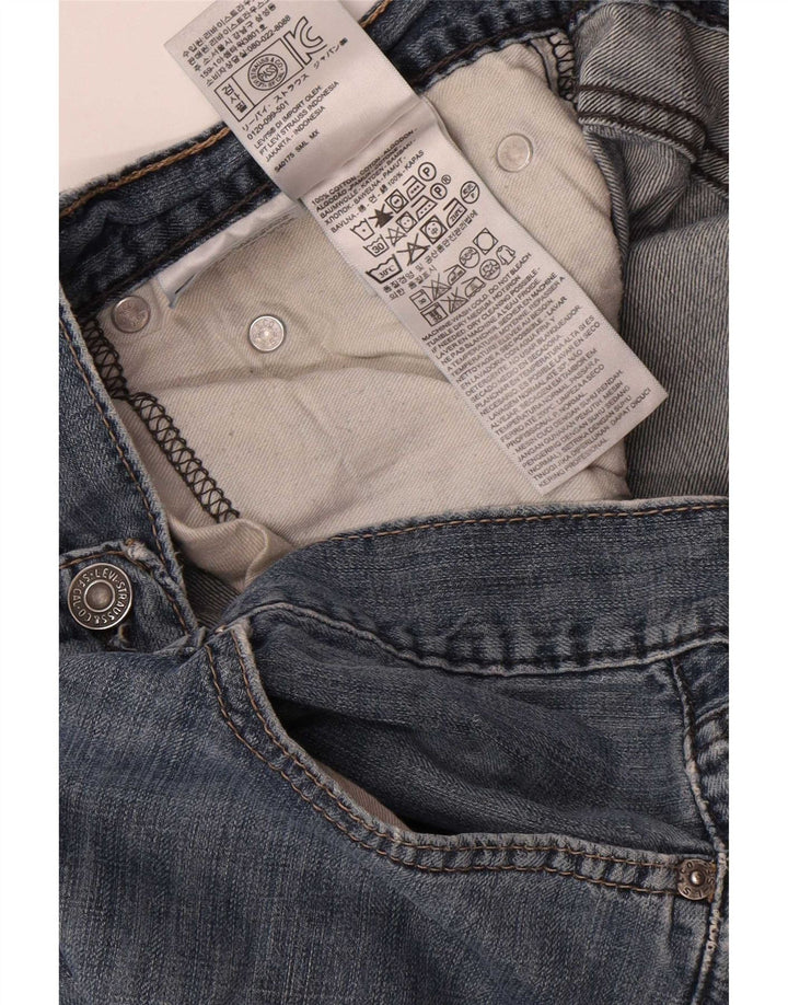 Levi's Womens Straight Jeans W36 L34 Blue Cotton