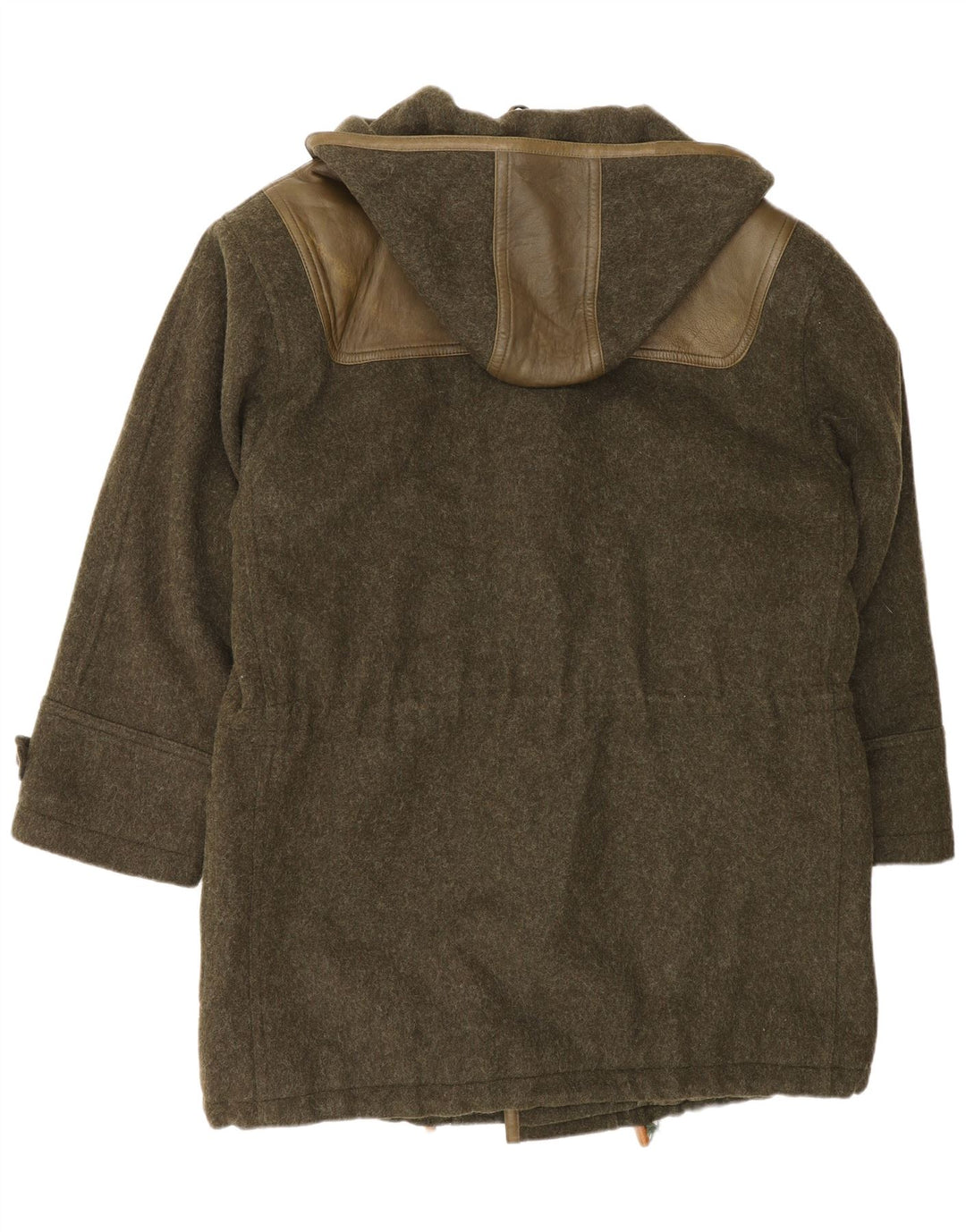Lodenfrey Mens Hooded Duffle Coat EU 50 Large Green Wool
