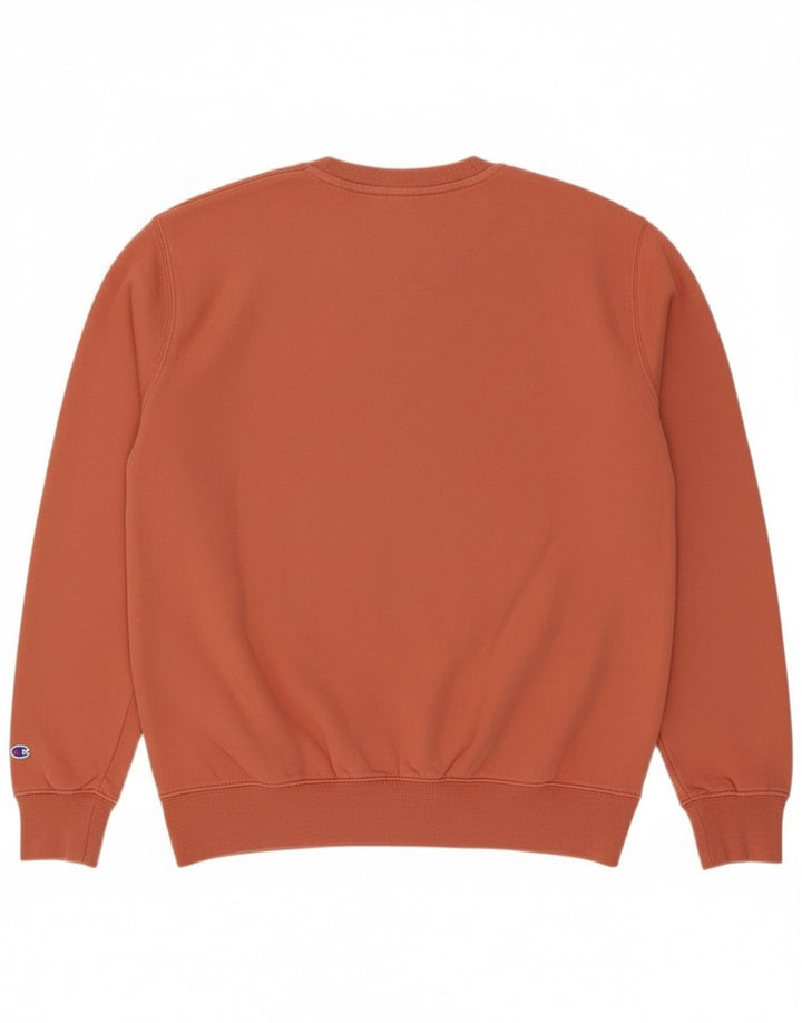 Hugo Boss Womens Graphic Sweatshirt Jumper UK 12 Medium Orange