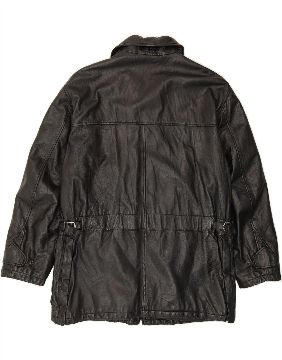 SCOUT Mens Leather Jacket UK 42 XL Black Leather Vintage Scout and Second-Hand Scout from Messina Hembry 