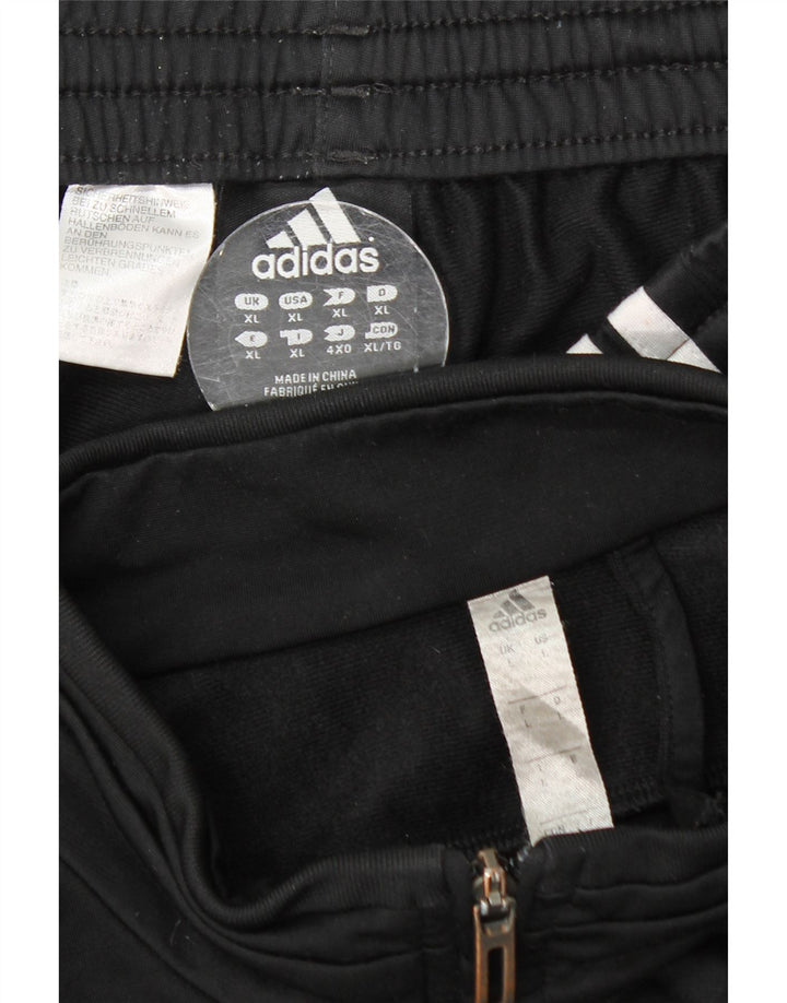 Adidas Męski pełny dres, duży, czarny poliester