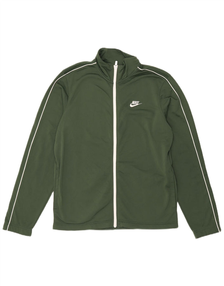 Nike Herren-Trainingsanzug-Top-Jacke, Mittel-Khaki-Polyester