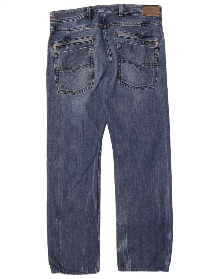 Diesel Mens Kander Straight Jeans W31 L28 Blue Cotton