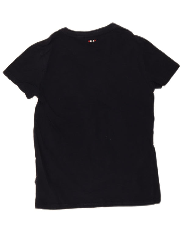 Napapijri Boys Geographic Graphic T-Shirt majica kratkih rukava 9-10 godina tamnoplavi pamuk