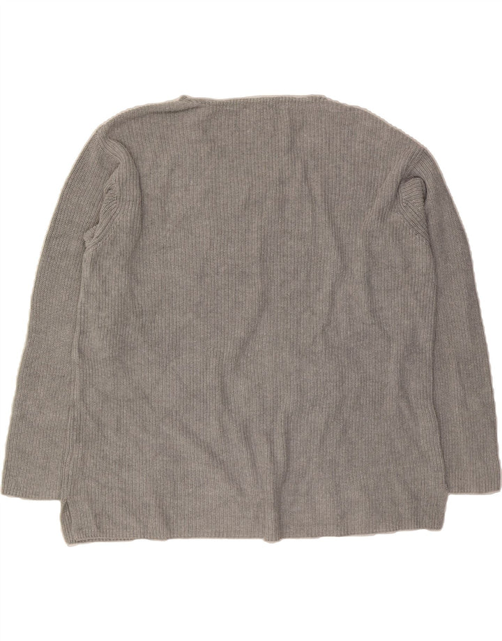TOMMY HILFIGER Mens V-Neck Jumper Sweater XL Grey Cotton Vintage Tommy Hilfiger and Second-Hand Tommy Hilfiger from Messina Hembry 