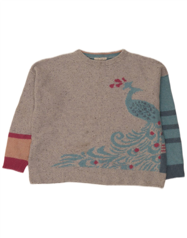 White Stuff Womens Crew Neck Jumper Sweater UK 16 Large Multicoloured
