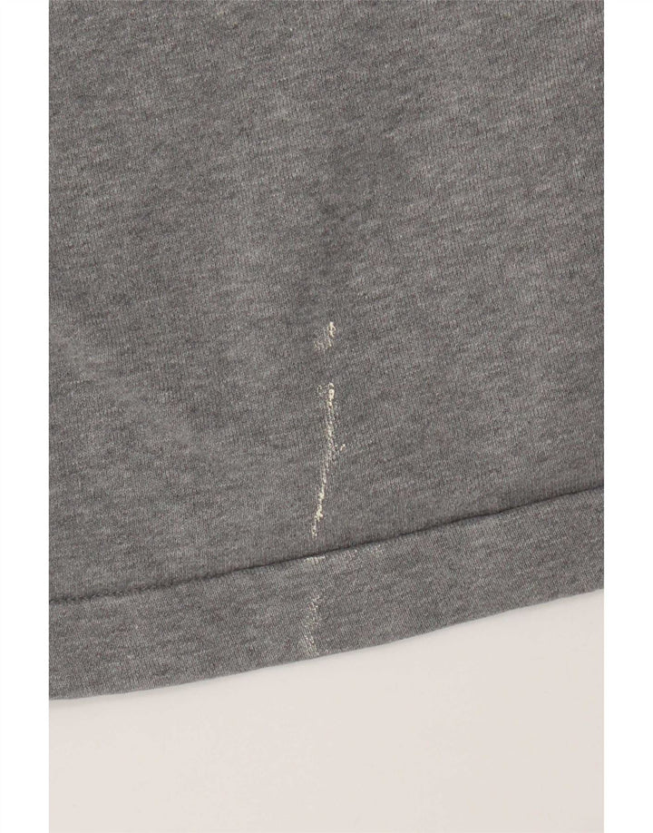 Nike Mens Hoodie Jumper Large Grey Cotton