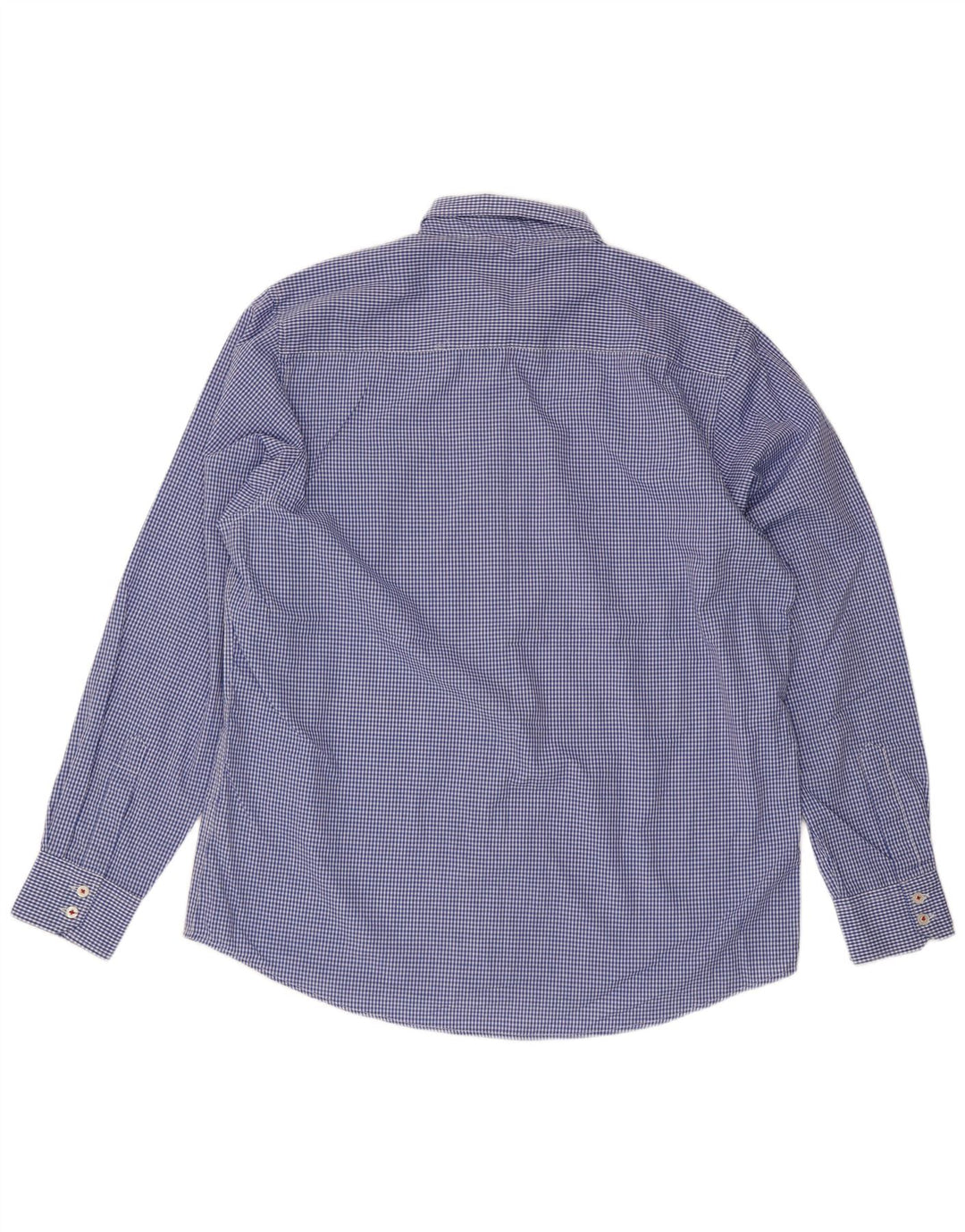 Camicia da uomo Regular Fit Pierre Cardin 2XL Poliestere a quadretti blu