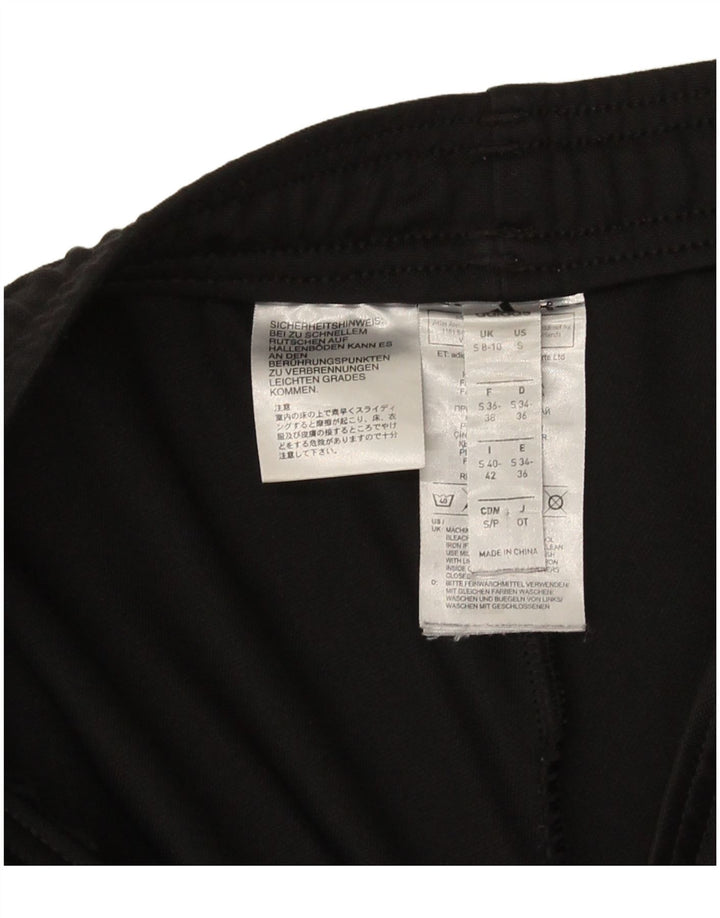 Adidas Womens Tracksuit Trousers UK 8/10 Small Black Polyester
