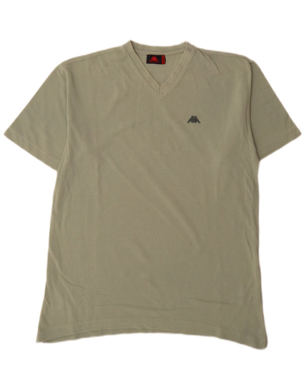 Kappa Herre T-Shirt Top Stor Grøn Bomuld