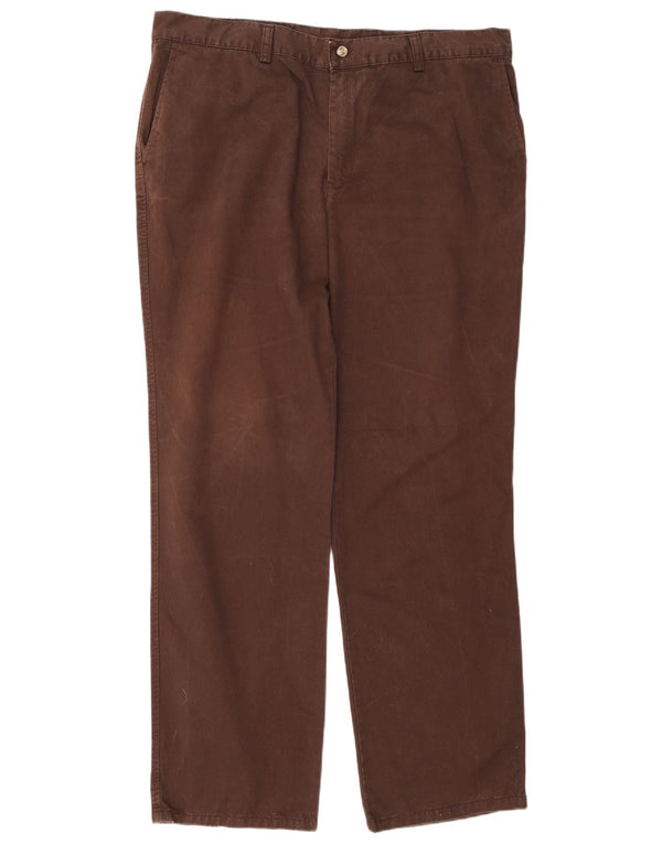 Pierre Cardin Pantalon Chino Droit Homme IT 52 XL W40 L33 Marron Coton