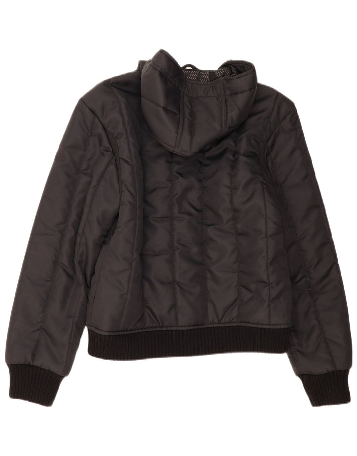 Refrigiwear Wattierte Herrenjacke mit Kapuze, UK 38, Mittelschwarz, Polyamid