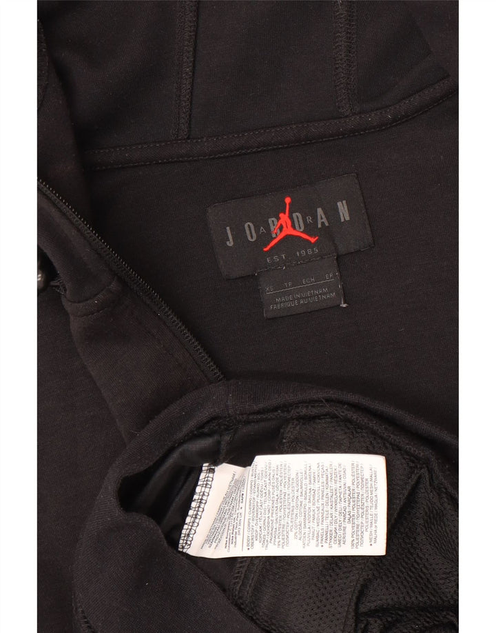 Jordan Mens Zip Hoodie Sweater XS Black Polyester
