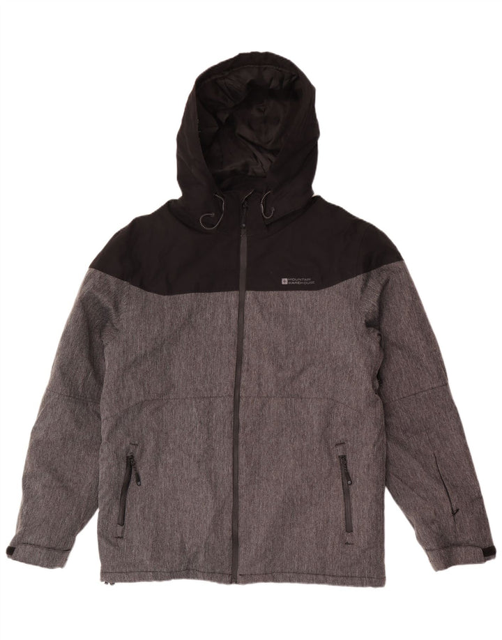 Mountain Warehouse Mens Windbreaker Jacket UK 38 Medium Grey Colourblock